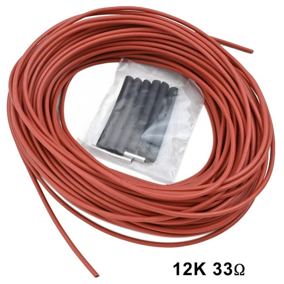 1 Piece MINCO HEAT 5~100 Meters 12K 33ohm/m Infrared Carbon Fiber Heating Wire Heating Wire 3MM Silicone Floor Heating Wire