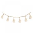 thumbnail image 1 of 1 Piece Macrame Woven Tassel Garland Hanging Tassel Fringe Garland Banner Basket Decorative Wall Hangings for Boho Home Decor Nursery Room, 1 of 7