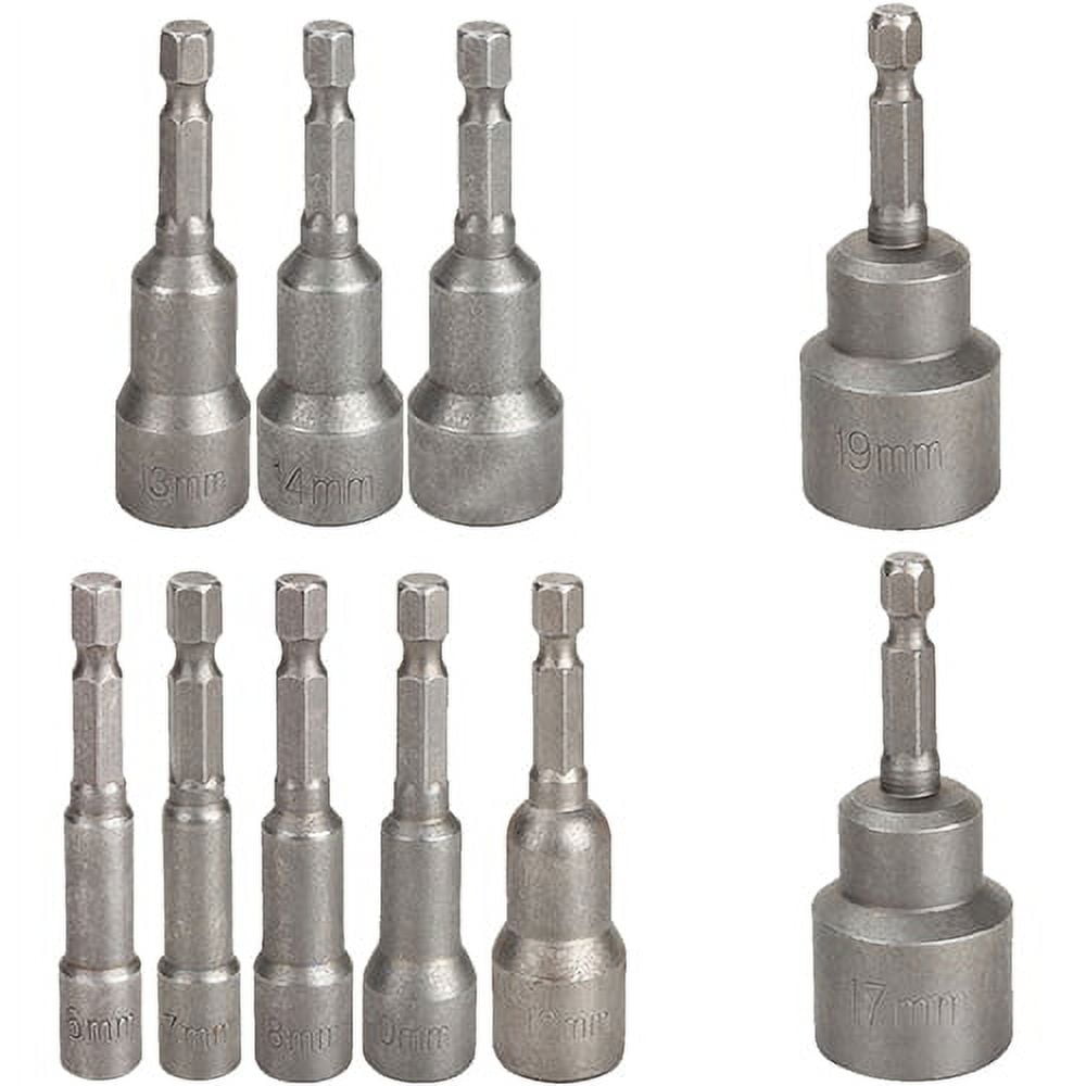 1Piece Nut Driver Drill Bit Adapter with Hex Socket Sleeve