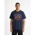 thumbnail image 1 of 1 Piece Men's Retro STP Stone Temple Pilots Pattern T-Shirt - Casual Breathable Cotton, Short Sleeve, Loose Fit, Retro Band Logo Design, Perfect Gift for Music Fans, Rock T-Shirt, 1 of 4