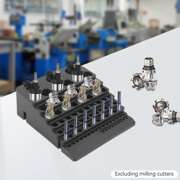1 Piece Milling Cutter Storage Box, 84 Holes Milling Cutter Storage Box Bearing Drill Bit Dispenser Organizer Case Multifunctional Drill Bit Dispenser Splicing Organizer Case