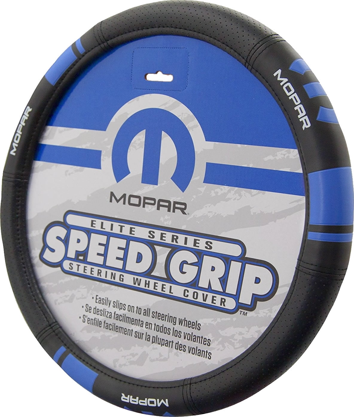 1 Piece Mopar Logo Synthetic Leather Steering Wheel Cover Universal Car Truck SUV