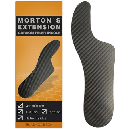 1 Piece Morton's Extension Orthotic,Carbon Fiber Insole,Rigid Foot Support Insert for Morton's Toe,Turf Toe,Hallux Rigidus,Arthritis,1 Piece 26.5cm Length(Men Size 10/Women 11)