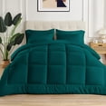 thumbnail image 1 of 1 Piece New Fluffy Pattern Comforter, 800 TC, 100% Egyptian Cotton, Oversized Super King Size Teal Solid, 1 of 6