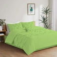 thumbnail image 1 of 1 Piece New Half Pinch Pleated Pattern Comforter, 800 TC, 100% Egyptian Cotton, Super King Size Sage Solid, 1 of 6