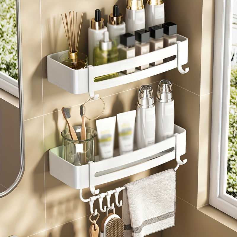 1 Piece Of White Storage Rack For Bathroom Storage Bathroom Partition ...