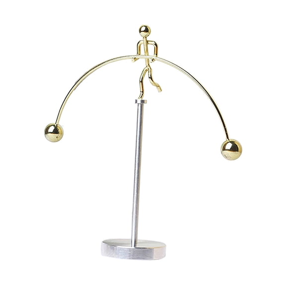 1 Piece Pendulum Cradle Balance Home Decor Ball Tumbler Desk Science Physics Toy