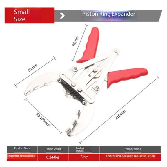 1 Piece Piston Ring Pliers - Piston Ring Expander & Compressor Tool for Engine Disassembly