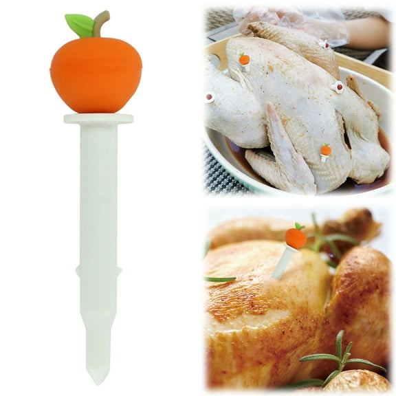 1 Piece Pop-up Bouncing Turkey Thermometer Timer, Grill Temp Grill Meat Thermometer, Kitchen baking utensils, Dial Meters Outdoor BBQ Temp, Suitable for Turkey Beef and Pork (B)