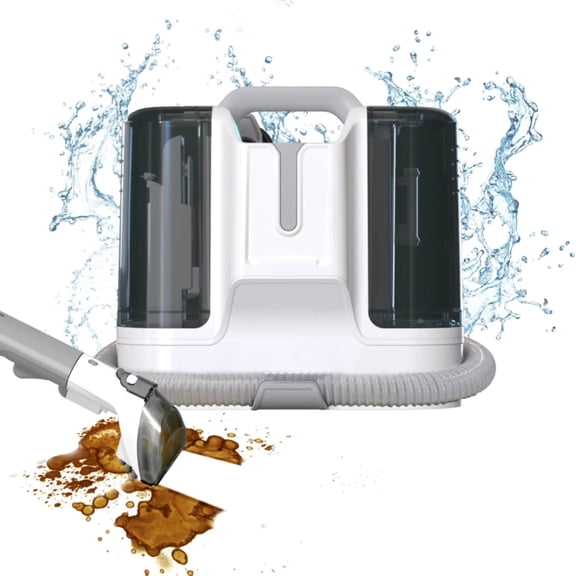 1-Piece Portable Carpet Cleaner with Strong Suction, Stain & Spot Remover, for Carpet, Upholstery, Rugs & Auto, White