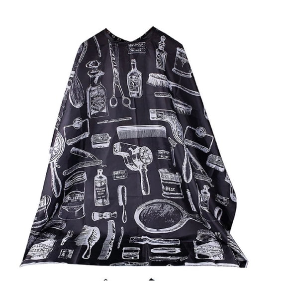1-Piece Professional Barber Cape with Snap Closure, Durable Nylon Hair Salon Cutting Cape for Hairdressing, Styling, Barber Shop and Home Use TIKA