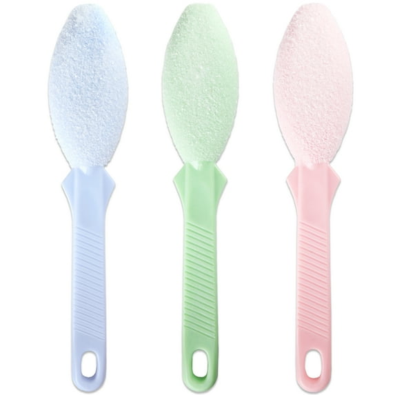 1 Piece Pumice Stone With Handle for Pediocure Caluses Removal and Exfoliate Dead Skin ( 1 Piece, random color)