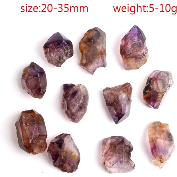 1Piece Raw Natural Super Seven Quartz Skeletal Crystal Specimen, Rough Purple Amethyst Mineral Stone for Home Decor, Collection & Crystal Crafts