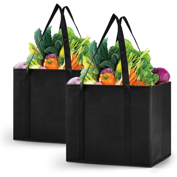 1 Piece Reusable Grocery Bag Reinforced Bottom Heavy Duty Shopping Box