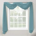 thumbnail image 1 of 1 Piece Sheer Voile Window Home Decor Fully Hemmed Scarf Valance Swag Topper, 1 of 2