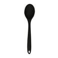 thumbnail image 1 of 1 Piece Small Multicolored Silicone Spoons Silicone Serving Stirring Spoon for Kitchen Nonstick Cooking Baking Stirring Mixing Tools, High Heat Resistant, Cooking Baking Spoons(Black,8.1x1.8"), 1 of 2