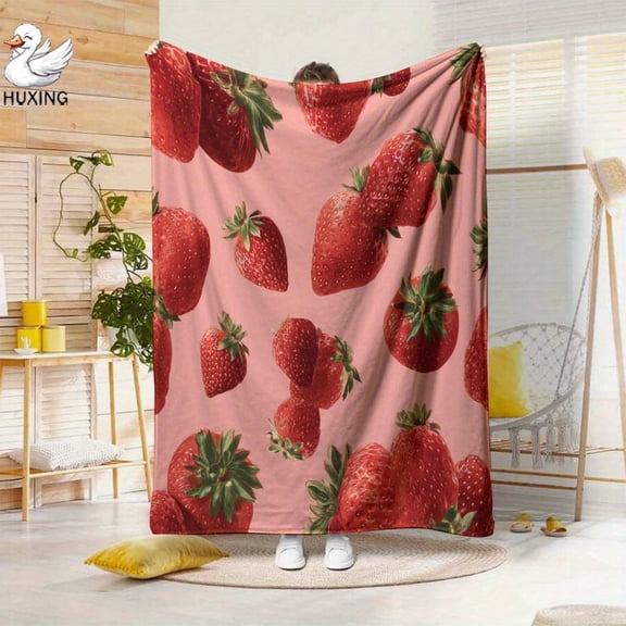 1 Piece Soft Flannel Blanket Machine Washable Cozy Home Decor - Perfect Housewarming Gift for Women and Friends