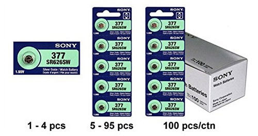Sony SR626SW - 377 Button - Watch Battery (5 Pack)