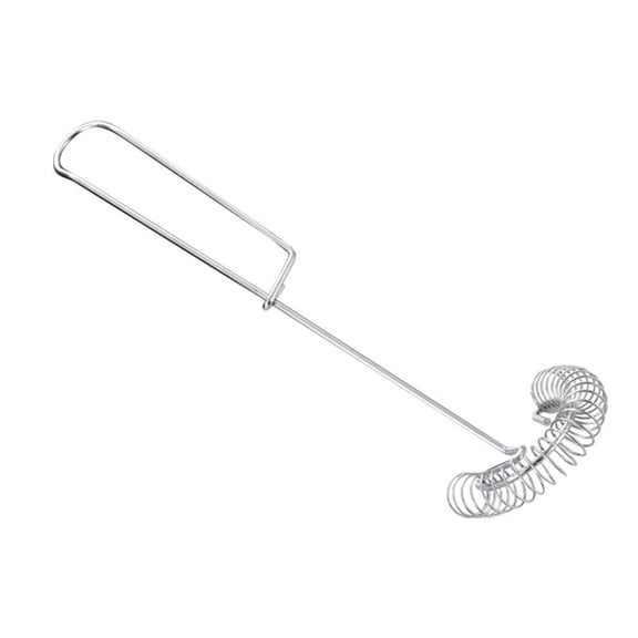 1 Piece Stainless Steel Egg Whisk Set, Coil Spring Spiral Metal Whipper for Cooking Mixing Beating Scandinavian Wire Whip for Sauce Gravy Roux, Kitchen Tool Dishwasher Safe, 2.6 x 10.6 in
