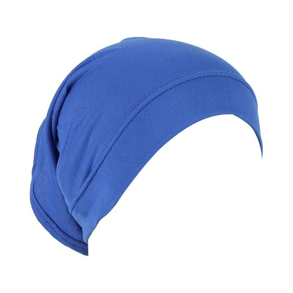 1 Piece Stretchy Turban Hat | Solid Color Under Scarf - Smooth and Breathable for Daily Wear