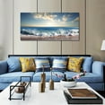 thumbnail image 1 of 1 Piece Sunset Beach Canvas Wall Art Ocean Wave Picture Seascape Nature Painting Print Artwork Living Room Bedroom Office Home Wall Decoration Frameless Canvas Painting, 1 of 6