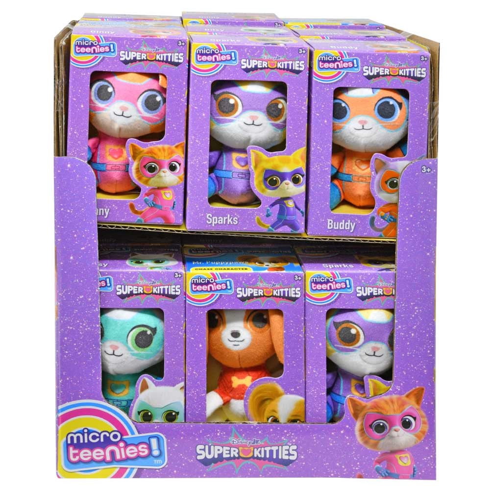 1 Piece Super Kitties Micro Teenies in open window box PDQ