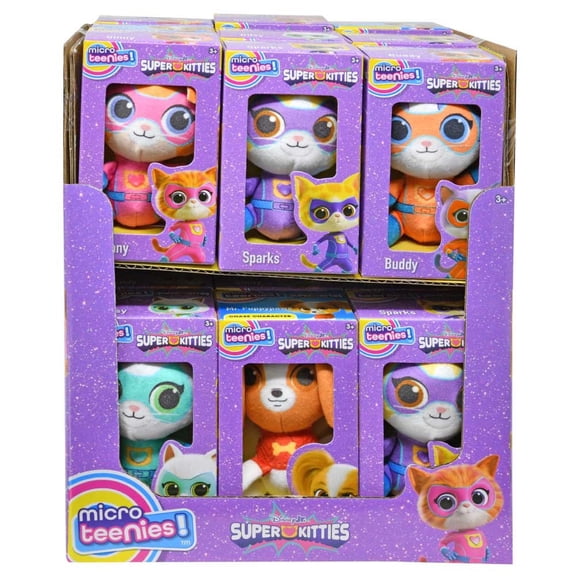 1 Piece Super Kitties Micro Teenies in open window box PDQ- assorted, ship 1 randomly (NO RETURN)