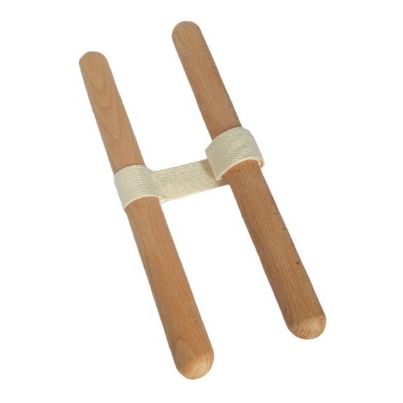 1 Piece Tension Strap Stretching Strap Yoga Strap Beech Wood Handle Adjustable for Men Women Exercise Flexibility Home