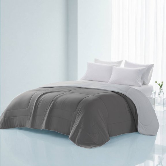 1 Piece Twin Down Alternative Comforter,Grey