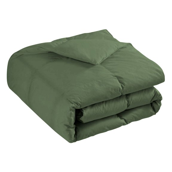 1 Piece Universal XL V Berth Comforter, 800 TC, 100% Egyptian Cotton, Twin/Twin XL Size Moss Solid