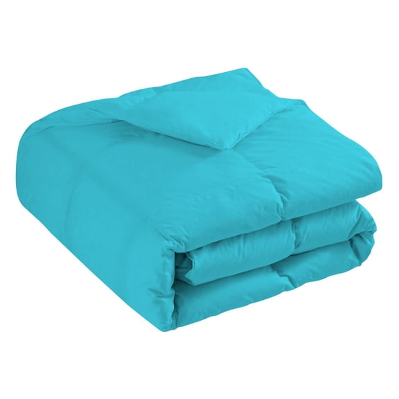 1 Piece Universal XL V Berth Comforter, 800 TC, 100% Egyptian Cotton, Twin/Twin XL Size Turquoise Blue Solid