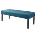 thumbnail image 1 of 1 Piece Upholstered Bench Slipcover, Velvet Bench Seat Protector Stretch Dining Room Bench Covers Soft Spandex Dining Bench Cover for Living Room Bedroom -Peacock Blue-1 Piece, 1 of 7