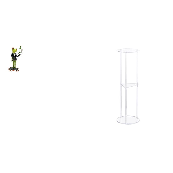 1 Piece Waiter Frog Statue Resin Acrylic Modern Decoration for Desk Shelf Fireplace Birthday Gift