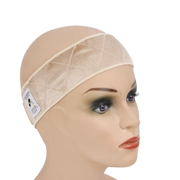 1 Piece Wig Grip Headband Non-slip Scarf Adjustable Wig Grip Band for Women Wigs (Beige)