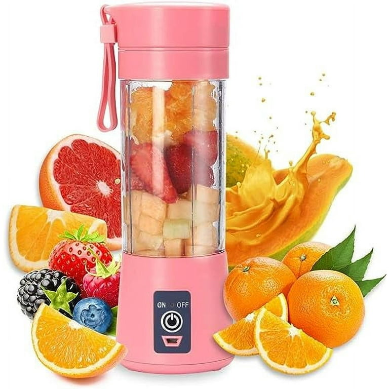 1pc Wireless Portable Juicer Cup With Safety Lock, USB Rechargeable Mini  Blender, Suitable For Juice, Smoothies And Ice Drinks