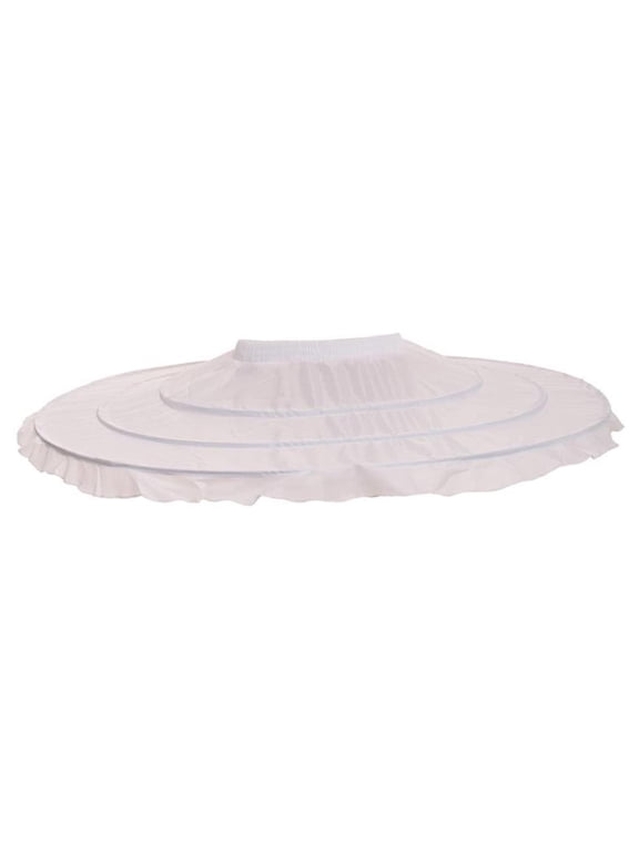 1 Piece Women Petticoat Skirt Ballet Crinoline 3 Hoop Underskirt for Gothic Performance Bridal Party