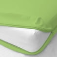 thumbnail image 1 of 1 Piece Zipper Fitted Sheet Only- 100% Egyptian Cotton- 30" Deep Pocket- 3 Side Zipper for Perfect Fit- 300 Thread Count-Breathable-Twin-XL Size-Sage Solid, 1 of 4