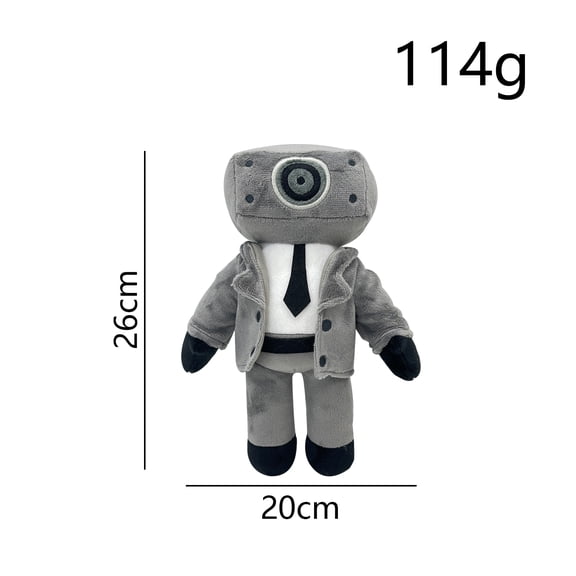1 Pieces 28CM Skibidi Toilet Plush Toys Cartoon Game Robot Shape Characters Dolls Stuffed Soft Toy Cartoon Doll Birthday Gift