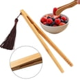 thumbnail image 1 of 1 Pieces Bamboo Toast Tongs, Long Wood Toaster Tongs with Anti-slip Design, Tongs for Cooking, Eco-friendly Kitchen Utensil for Cheese Bacon Muffin Fruits Bread, 1 of 9