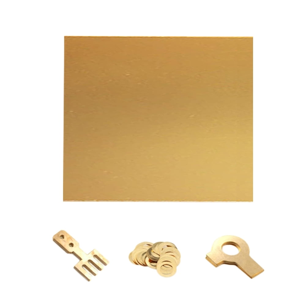 1 Pieces Brass Sheet 5.9 x 5.9 Inches 20 Gauge 0.8mm Thickness Brass
