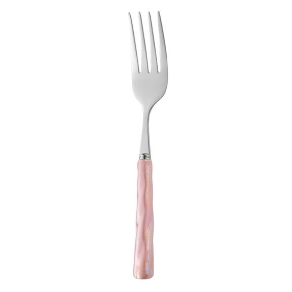 1 Pieces Forks And Spoons with Ceramics Handle, Stainless Steel Utensils Dessert Spoons And Forks Set for 1, Cutlery Set with Color, Flatware Sets for Home Restaurant And Kitchen by Elapind