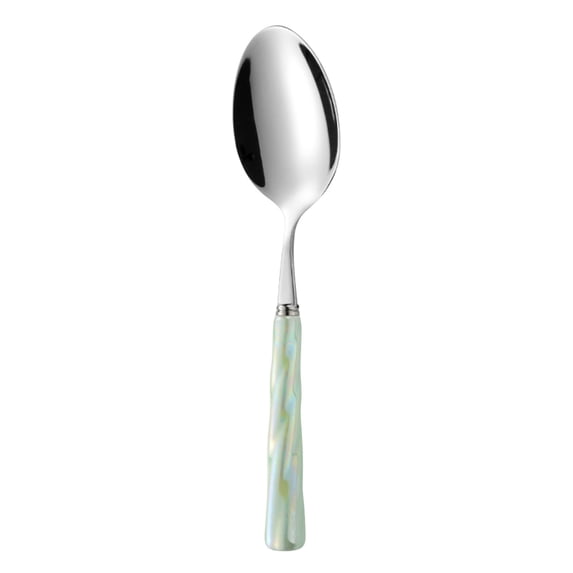 Forks And Spoons with Ceramics Handle, Stainless Steel Utensils Dessert Spoons And Forks Set for 1, Cutlery Set with Color, Flatware Sets for Home Restaurant And Kitchen by Elapind