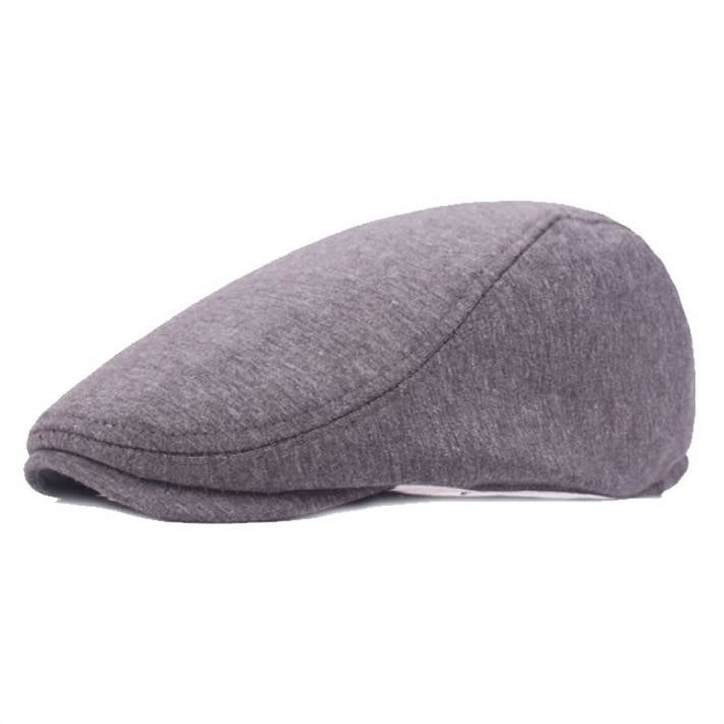 SKYCARPER 1 Pieces Newsboy Men's Hat Cotton Soft Stretch Fit Men Cap Cabbie Driving Hat for Men, Size: One size, Gray