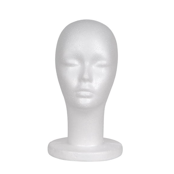 1 Pieces/Set Styrofoam Head Female Foam Wig Head Mannequin Manikin Cosmetics Model Head Wigs Display Glasses Hats Hairpieces Stand