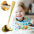 thumbnail image 1 of 1 Pieces Small Ladle Gravy Ladle Drizzle Spoon 1 Ounce Stainless Steel Saucier Sauce Soup Spoon for Spooning Gravies and Sauces,Gold, 1 of 9