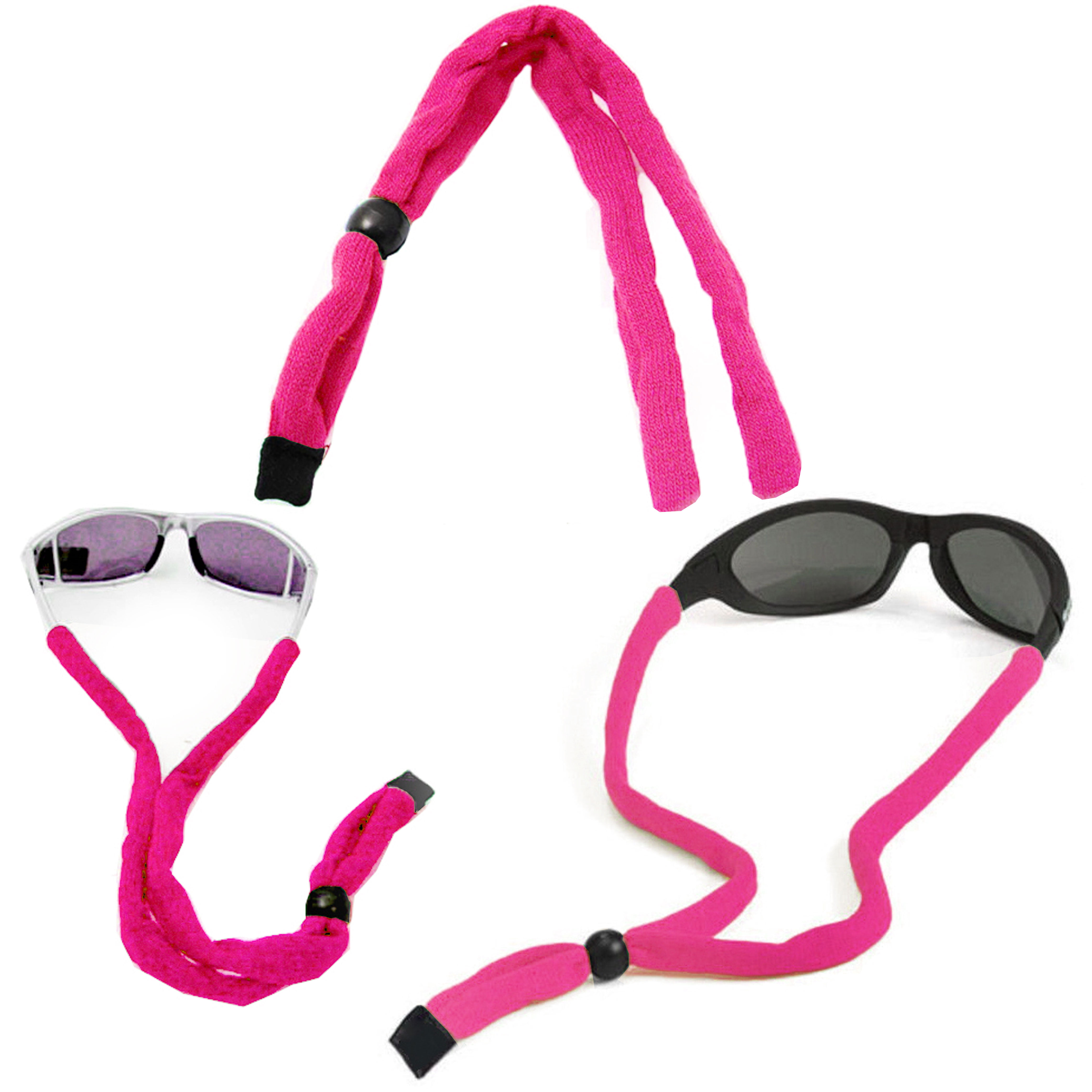 Willstar 4Pcs Glasses String Strap Leather Eyewear Retainers Adjustable Eyeglass  Holders 