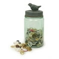 thumbnail image 1 of 1 Pint Mason Jar with Songbird Lid - Barn Roof, 1 of 1