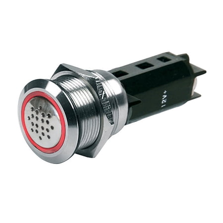 1 Pk Marinco 12V Buzzer W/Warning Light - Red