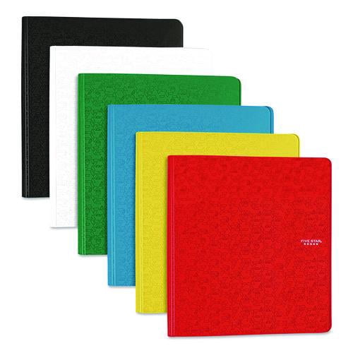 1" Plastic Binder, 3 Rings, 1" Capacity, 11 x 8.5, Randomly Assorted Color | Bundle of 5