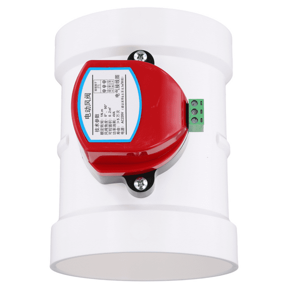 1 * Plastic Motorized Damper-White